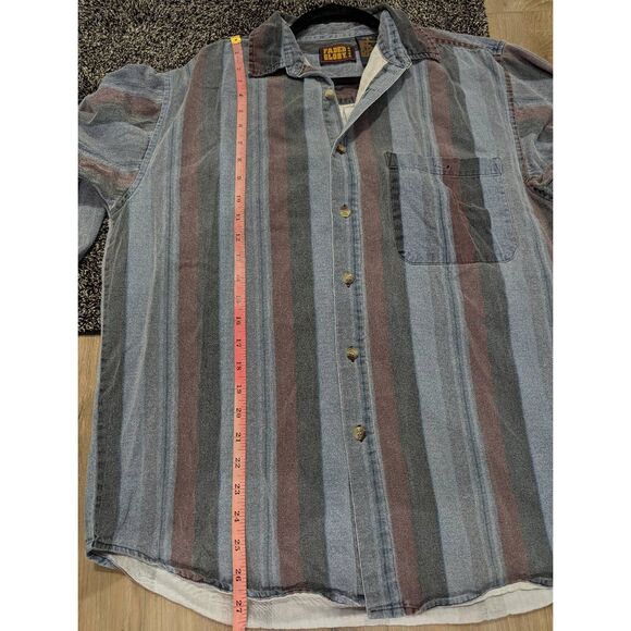 Vintage Faded Glory Denim Button Up - Picture 5 of 5